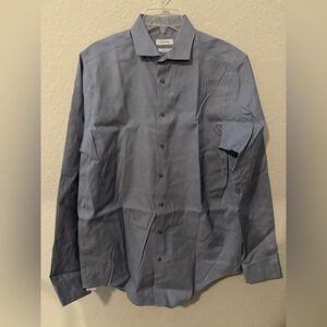 Calvin Klein Navy Checkered Shirt